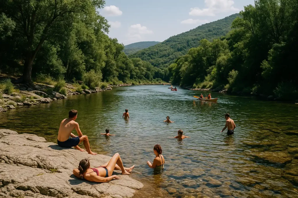 Baignade rivière